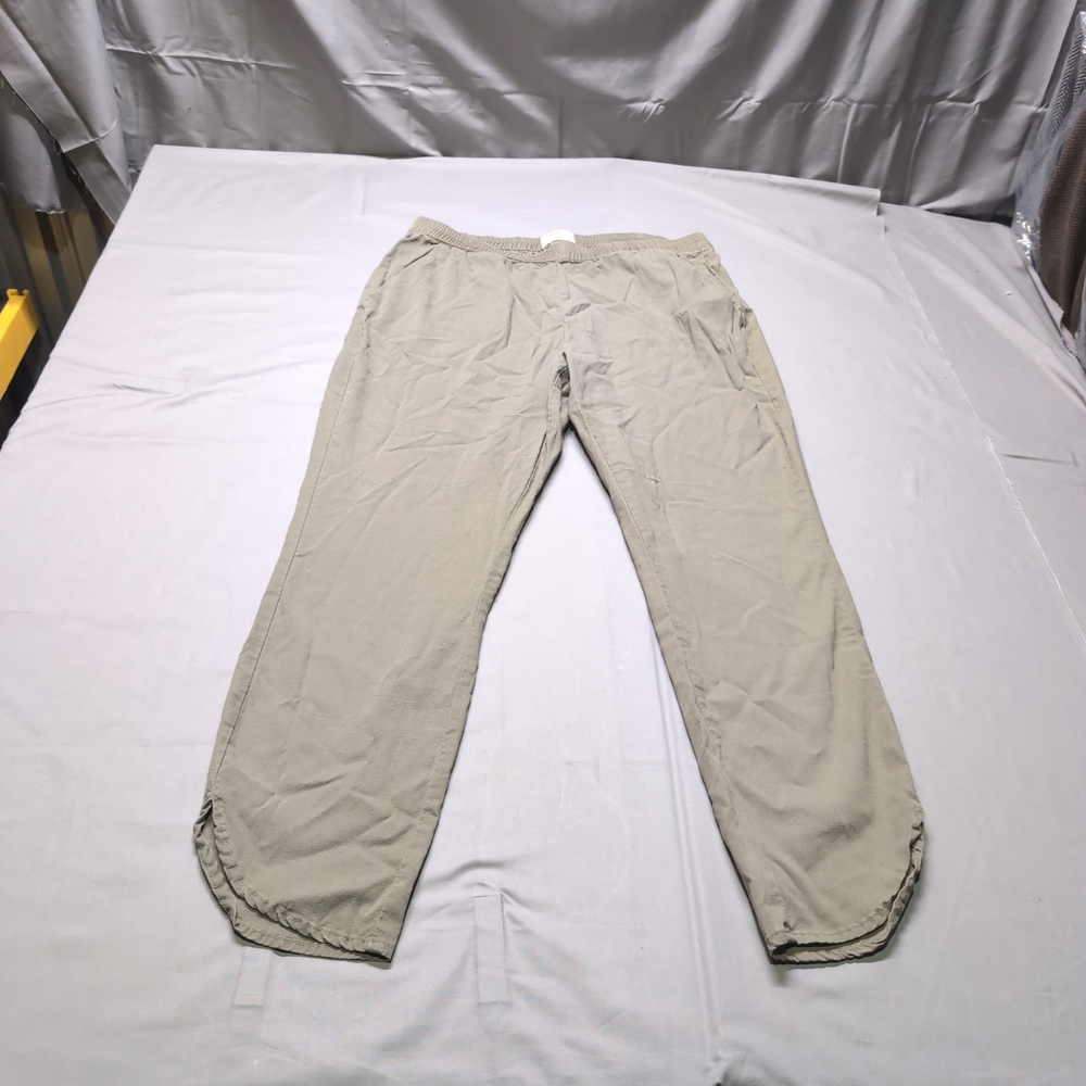 Marine Layer Womens Olive GreenCapris with Cotton Blend Size Large